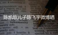 陳凱歌兒子陳飛宇微博曬近照 越長越英氣