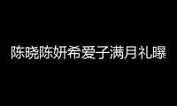 陳曉陳妍希愛子滿月禮曝光 取名陳睦辰
