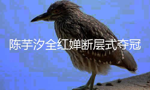 陳芋汐全紅嬋斷層式奪冠 小姑娘們太厲害了！