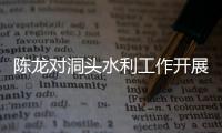 陳龍對洞頭水利工作開展調研
