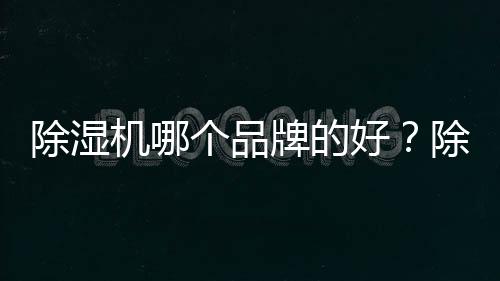 除濕機哪個品牌的好？除濕機最建議買的三個品牌