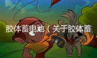 膠體蓄電池（關(guān)于膠體蓄電池的基本情況說明介紹）