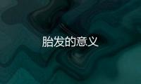 胎發的意義