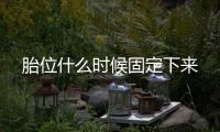 胎位什么時候固定下來