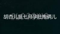 胡杏兒挺七月孕肚抱倆兒子 同框畫面好甜