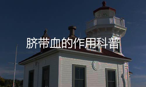 臍帶血的作用科普