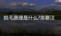 脫毛原理是什么?需要注意哪些方面?