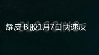 耀皮Ｂ股1月7日快速反彈