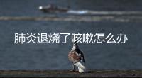 肺炎退燒了咳嗽怎么辦