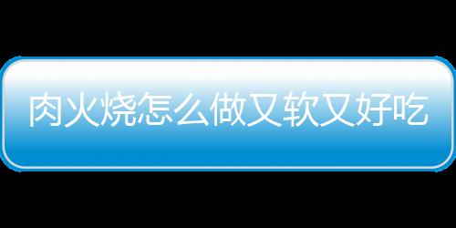 肉火燒怎么做又軟又好吃（肉火燒）