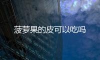 菠蘿果的皮可以吃嗎