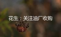 花生：關(guān)注油廠收購
