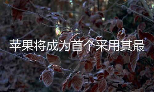 蘋果將成為首個采用其最新2nm工藝的客戶