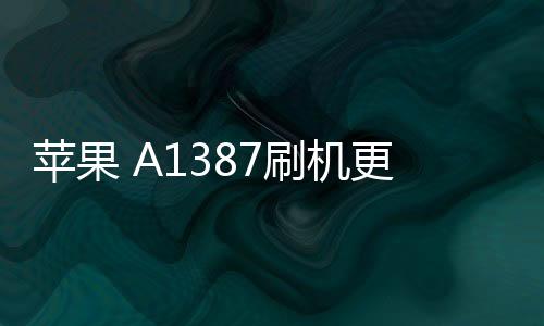 蘋果 A1387刷機更新iOS 16.6.1正式版
