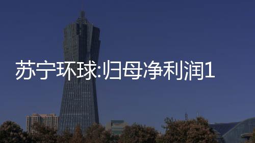 蘇寧環球:歸母凈利潤1.33億,同比下降51.49%