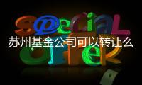 蘇州基金公司可以轉(zhuǎn)讓么