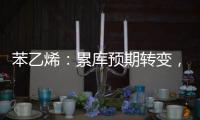 苯乙烯：累庫預期轉變，估值回升