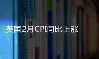 英國2月CPI同比上漲34%降息預期升溫