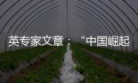 英專家文章：“中國崛起見頂”是西方一廂情愿