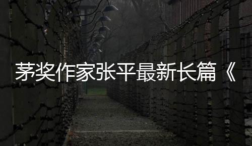 茅獎作家張平最新長篇《換屆》譜寫一曲在淬煉中成長的正氣歌
