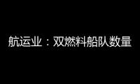 航運業：雙燃料船隊數量繼續增加