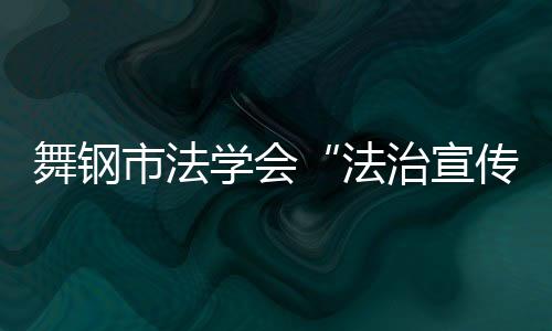 舞鋼市法學會“法治宣傳趕廟會”