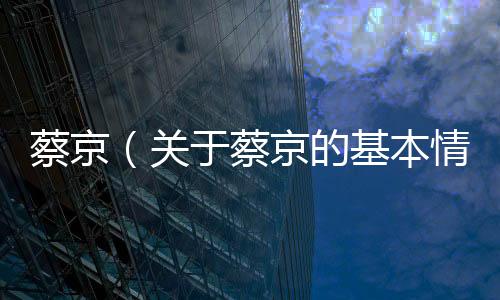 蔡京（關(guān)于蔡京的基本情況說明介紹）