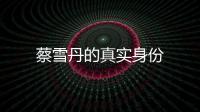 蔡雪丹的真實(shí)身份