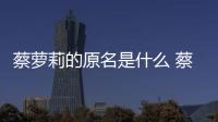 蔡蘿莉的原名是什么 蔡蘿莉的私生活是真的混亂嗎