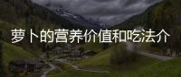 蘿卜的營養價值和吃法介紹