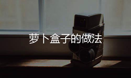 蘿卜盒子的做法