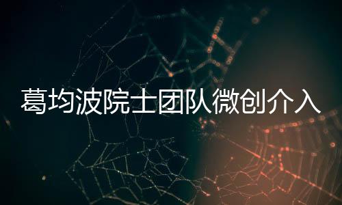 葛均波院士團隊微創介入瓣膜治療發明專利成功實現成果轉化