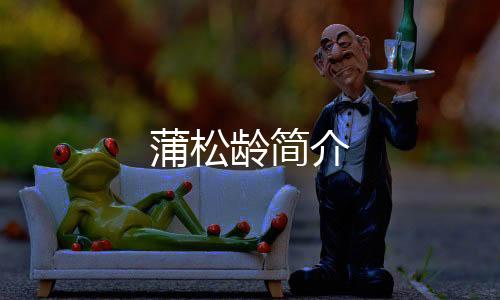 蒲松齡簡介