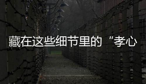 藏在這些細(xì)節(jié)里的“孝心”，你做到了嗎？