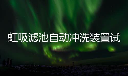 虹吸濾池自動沖洗裝置試驗研究