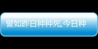 譬如昨日種種死,今日種種生（譬如）