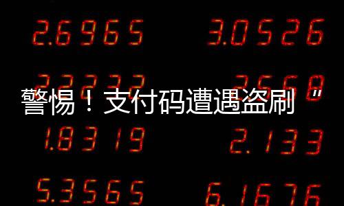 警惕！支付碼遭遇盜刷“黑手”