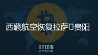西藏航空恢復拉薩?貴陽航線