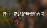 行業(yè)：散貨船新造船合同暴跌92%，降至幾十年來最低水平