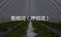 衡組詞（哼組詞）