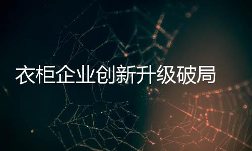 衣柜企業創新升級破局 電商之路非一馬平川-