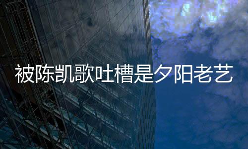 被陳凱歌吐槽是夕陽(yáng)老藝人 李誠(chéng)儒回?fù)簦何視?huì)打碟