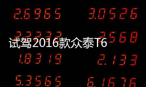 試駕2016款眾泰T600 請叫我“高大全”