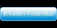 轎車因操作不當撞向路邊花臺  導致一人死亡