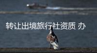 轉讓出境旅行社資質 辦理變更一家旅行社許可流程