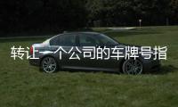轉讓一個公司的車牌號指標出售價格多少