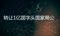 轉讓1億國字頭國家局公司