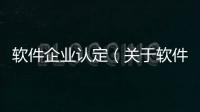 軟件企業認定（關于軟件企業認定的基本情況說明介紹）