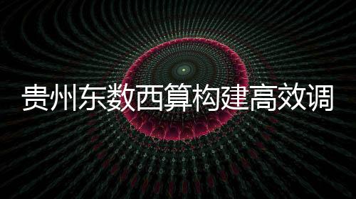 貴州東數西算構建高效調度平臺 算網一體“算”出新服務