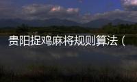 貴陽捉雞麻將規則算法（貴陽捉雞麻將規則）